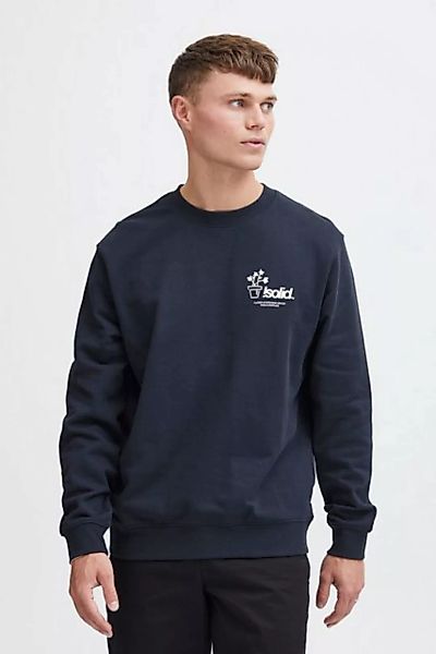 !Solid Sweatshirt SDImran lässiger Rundhalspullover mit Backprint günstig online kaufen