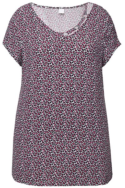 MIAMODA T-Shirt T-Shirt oversized Leo-Muster Halbarm günstig online kaufen
