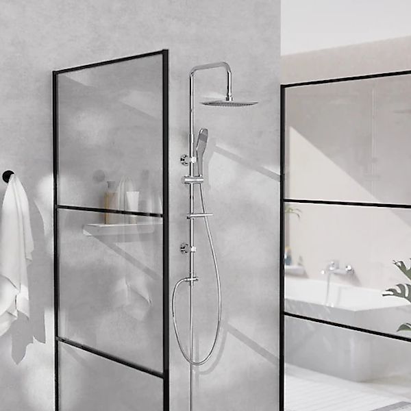 welltime Brausegarnitur »FABIA« Packung, hochwertiges Überkopfbrause-Set günstig online kaufen