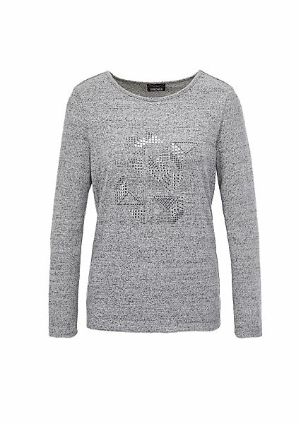 GOLDNER Kurzarmshirt "Langarmshirt mit Applikation" günstig online kaufen