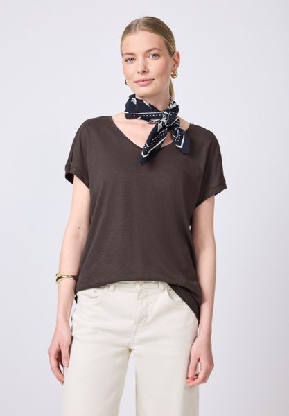 STREET ONE STUDIO V-Shirt im soften Baumwoll-Mix günstig online kaufen