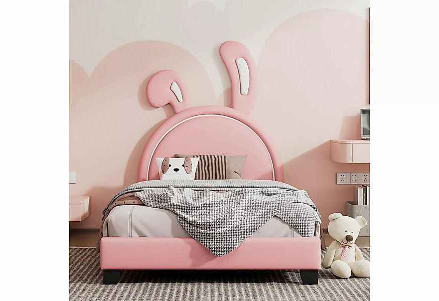 OKWISH Bett Einzelbett Kinderbett Polsterbett 90*200cm (mit Lattenrosten un günstig online kaufen