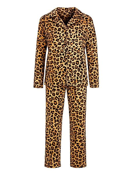 zeitlos Pyjama Velour Pyjama Set Langarm - Ria Leo günstig online kaufen