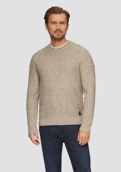 s.Oliver Longpullover Strickpullover Grobstrickpullover in Melange-Optik günstig online kaufen