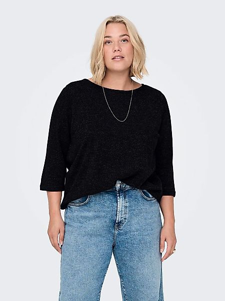 ONLY CARMAKOMA 3/4-Arm-Shirt "CARMARTHA 3/4 TOP" Kunstfaser, loose fit günstig online kaufen