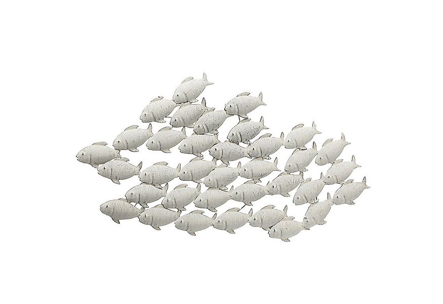 mucHome Wanddekoobjekt Fischschwarm aus Metall, Wandbild Wanddeko Fische günstig online kaufen