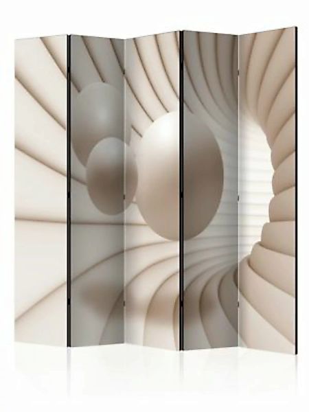 artgeist Paravent Balls in the Tunnel II [Room Dividers] beige Gr. 225 x 17 günstig online kaufen