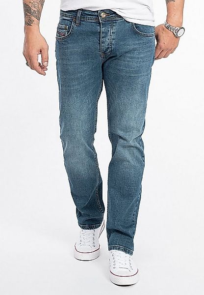 Rock Creek Regular-fit-Jeans Herren Jeans Stonewashed Blau RC-2275 günstig online kaufen