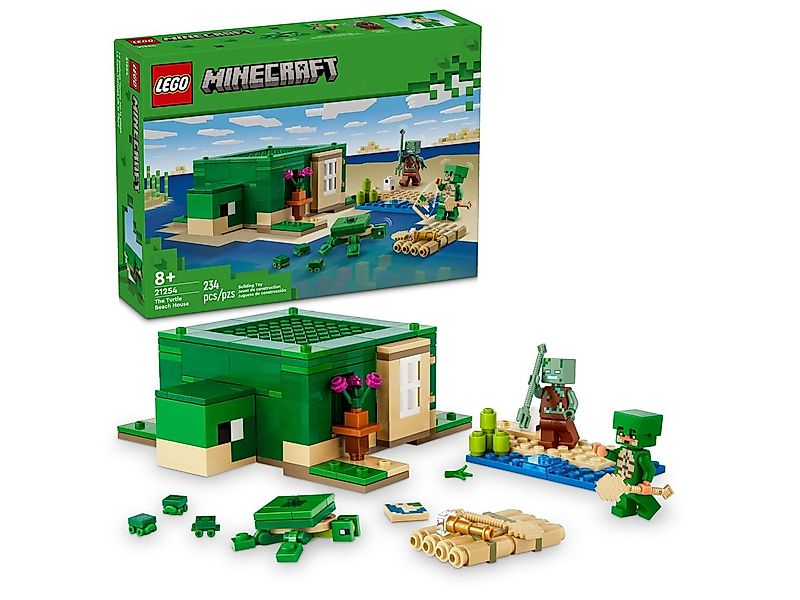 LEGO® Minecraft 21254 Das Schildkrötenstrandhaus Spielbausteine günstig online kaufen