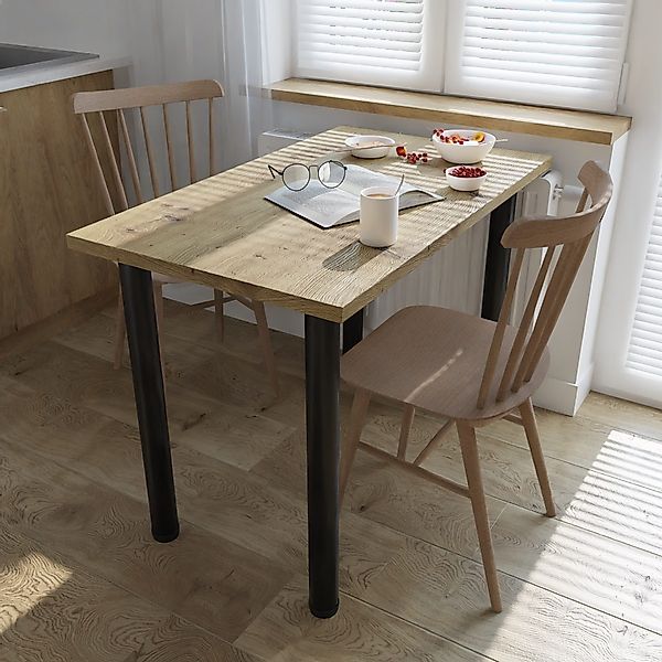 Platan Room Esstisch BOSTON, 80 oder 100 cm breit, Küchentisch, Schreibtisc günstig online kaufen