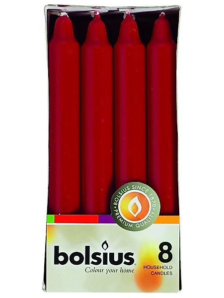 Bolsius Spitzkerze Bolsius Haushaltskerzen altrot, Höhe günstig online kaufen