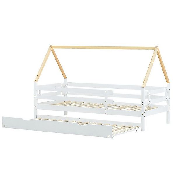 DOPWii Einzelbett 200x90cm Baumhausbett,Tagesbett,Schiebebett mit Rollbett, günstig online kaufen