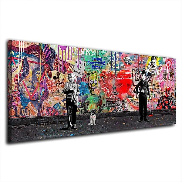 Artedinoi Leinwandbild Street Art Charlie & günstig online kaufen