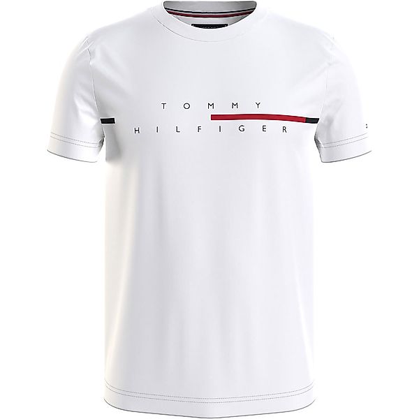 Tommy Hilfiger Corp Split Logo Kurzärmeliges T-shirt XL White günstig online kaufen