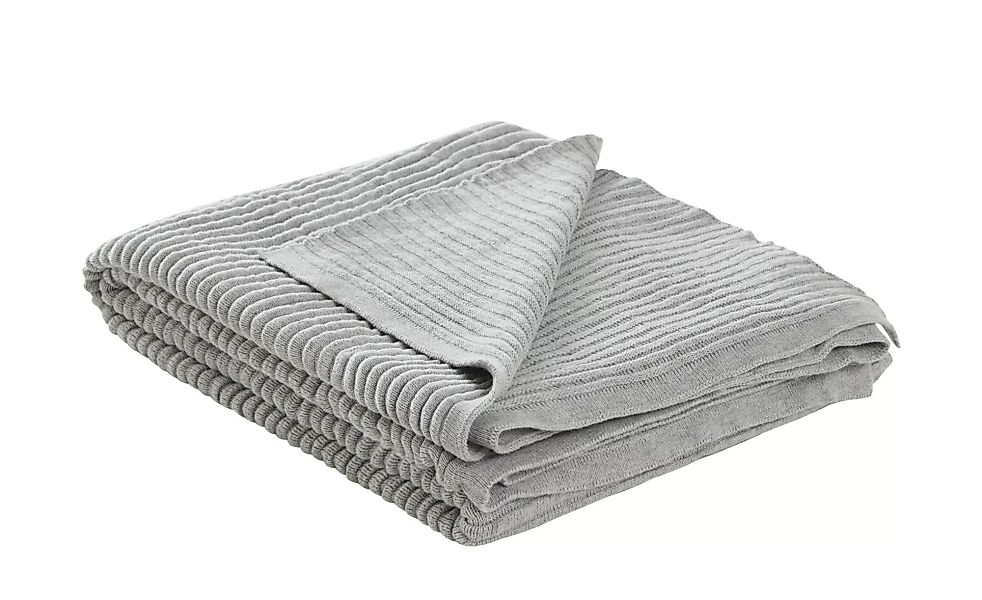 Gray & Jones Wohndecke  Tierra Fuego - grau - 100% Baumwolle - 130 cm - Hei günstig online kaufen