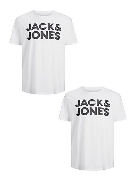 Jack & Jones T-Shirt 2er-Set Plus Size Logo (2-tlg) JJECORP LOGO TEE SS O-N günstig online kaufen