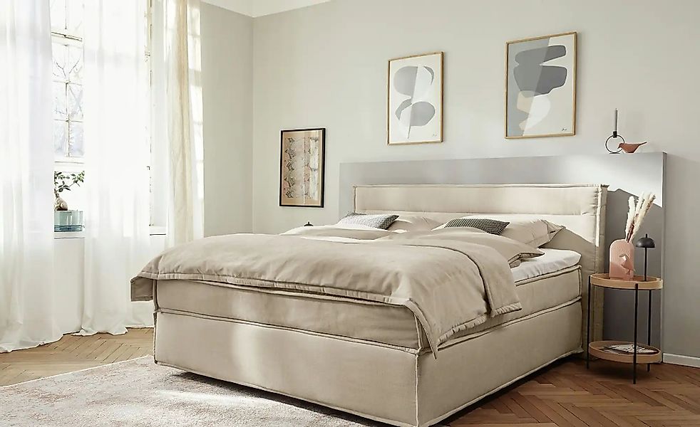Musterring Boxspringbett  JustB! ¦ beige ¦ Maße (cm): B: 180 H: 115 Betten günstig online kaufen