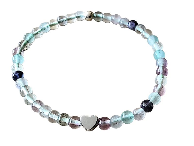 Steinfixx® Perlenarmband Fluorit Perlenarmband 925 Silberperle günstig online kaufen