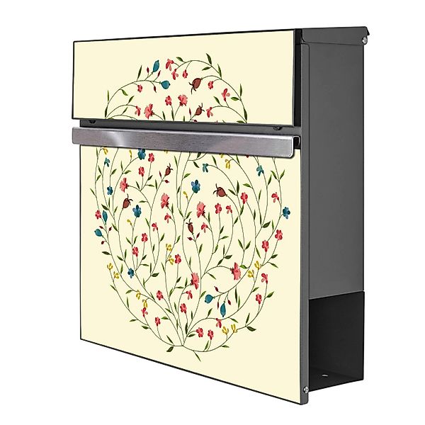 Banjado Briefkasten Anthrazit 37x37x10.5cm Groß / Inkl. Montagematerial & 2 günstig online kaufen