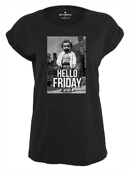 Be Famous Print-Shirt Classic Roll Up günstig online kaufen