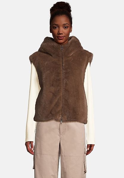 Blonde No.8 Fellimitatweste ASHLEY mit Kapuze günstig online kaufen