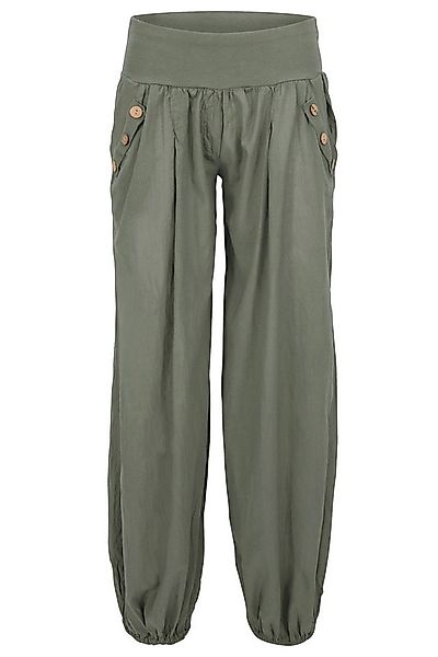malito more than fashion Haremshose malito Damen Pumphose mit Holzzierknöpf günstig online kaufen
