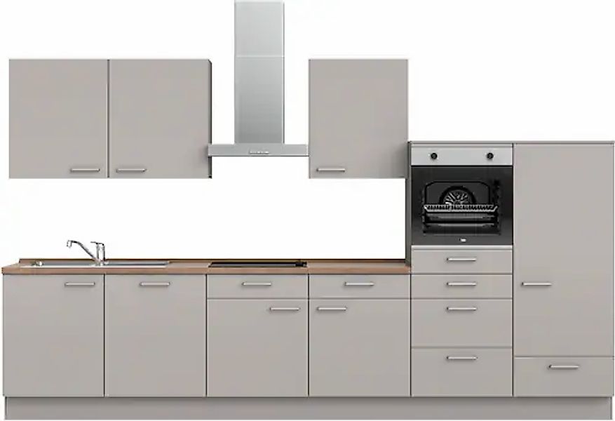 nobilia® Küchenzeile »"Touch I"« vormontiert, Ausrichtung wählbar, Breite 3 günstig online kaufen