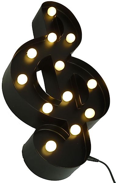 MARQUEE LIGHTS LED Dekolicht »Music-Clef«, 12 flammig-flammig, Wandlampe, T günstig online kaufen