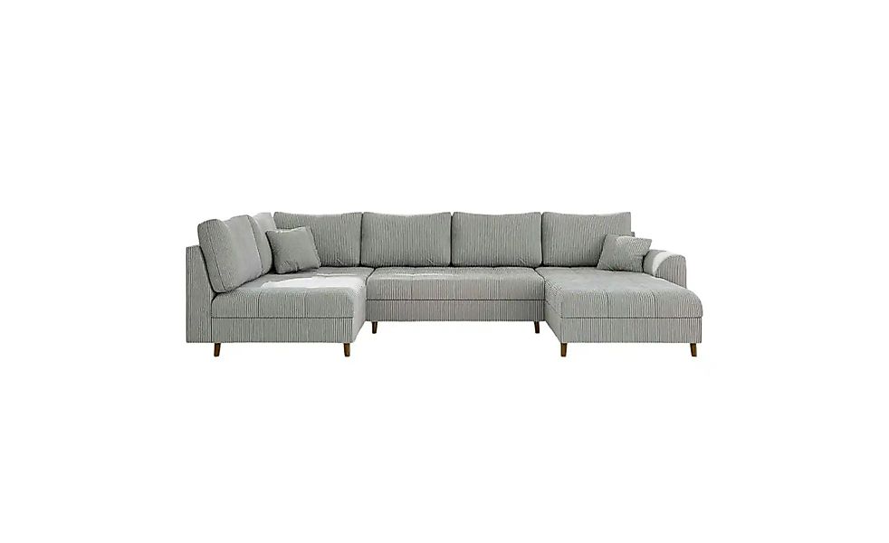 S-STYLE Wohnlandschaft  Maya ¦ grau ¦ Maße (cm): B: 310 H: 81 Polstermöbel günstig online kaufen