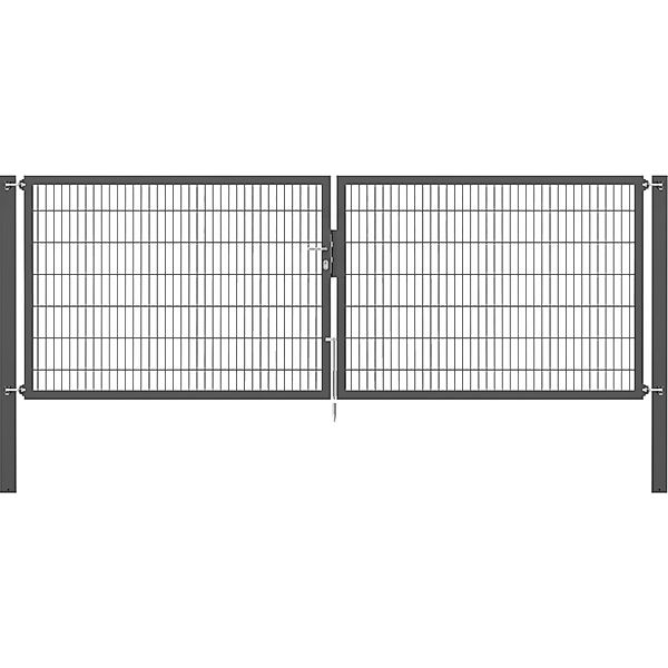 Doppeltor Flexo Plus 400 cm x 140 cm Pfosten 100 cm x 100 cm Anthrazit günstig online kaufen