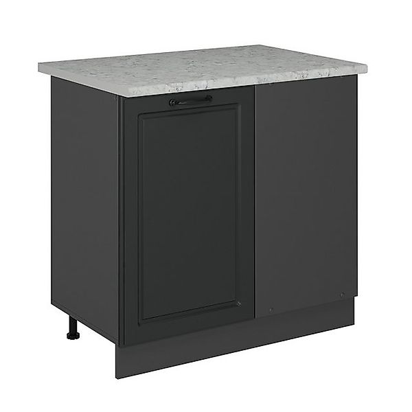 Vicco Eckunterschrank R-Line, Anthrazit Landhaus/Anthrazit, 86 cm AP Marmor günstig online kaufen