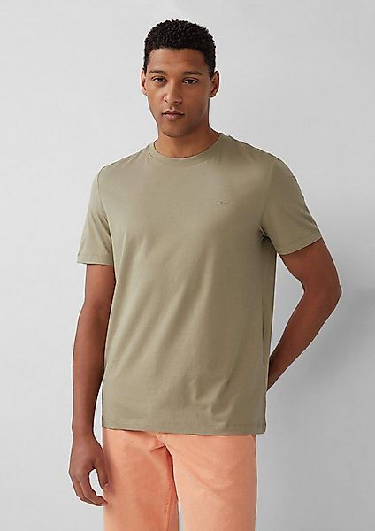 s.Oliver Kurzarmshirt T-Shirt Baumwoll-T-Shirt mit Logo-Print günstig online kaufen