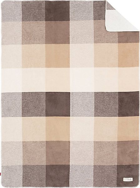 Wohndecke Jacquard Decke s.Oliver, s.Oliver, im Karo-Design, Kuscheldecke günstig online kaufen
