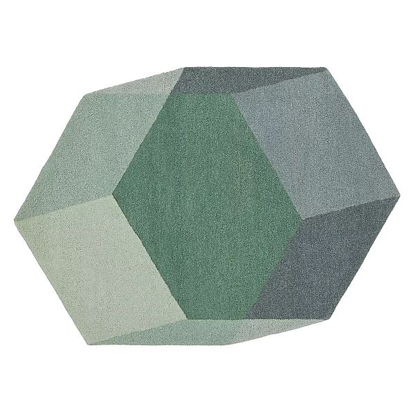 Iso Teppich hexagon grün günstig online kaufen