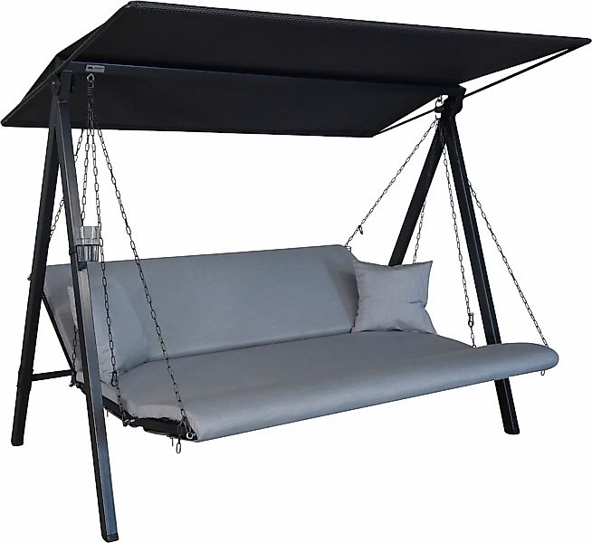 Angerer Freizeitmöbel Hollywoodschaukel "Lounge Zip granit", wetterfest günstig online kaufen