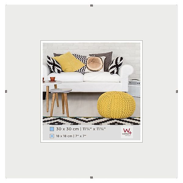 walther design Rahmenlose Bildhalter 60x90 cm Klarglas RB090K günstig online kaufen
