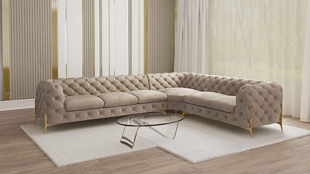 S-Style Möbel Ecksofa Ashley, Chesterfield mit günstig online kaufen