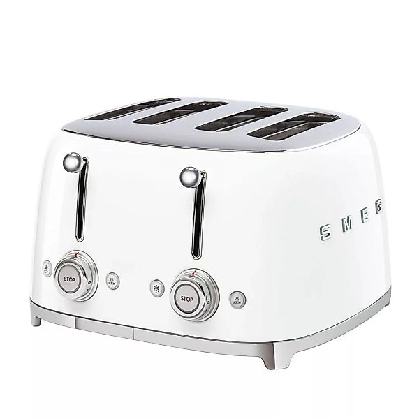 Smeg - TSF03 4-Scheiben Toaster - weiß/lackiert/2x 6 Röstgradstufen/BxHxT 3 günstig online kaufen