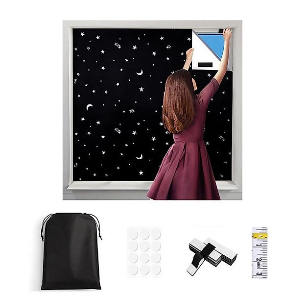 Verdunklungsrollo Fenster Verdunklungsstoff, Dachfenster Verdunkelung Sonne günstig online kaufen