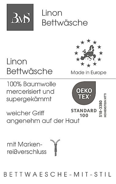 BETTWAESCHE-MIT-STIL Bettwäsche Renforcé / Linon Bettwäsche 100% Bio Baumwo günstig online kaufen