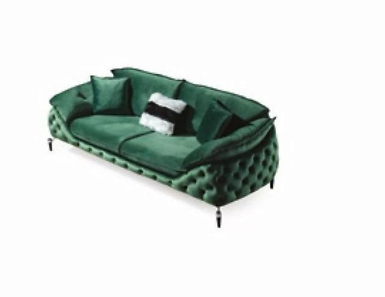 JVmoebel Sofa Designer Braune Chesterfield Couch Stoff Sofa luxus Stoff Sof günstig online kaufen