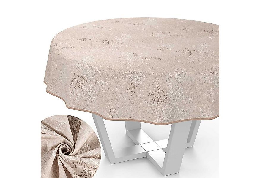 ANRO Tischdecke aus Stoff mit Blumen Pflanzen wasserabweisend Tischtuch Tis günstig online kaufen