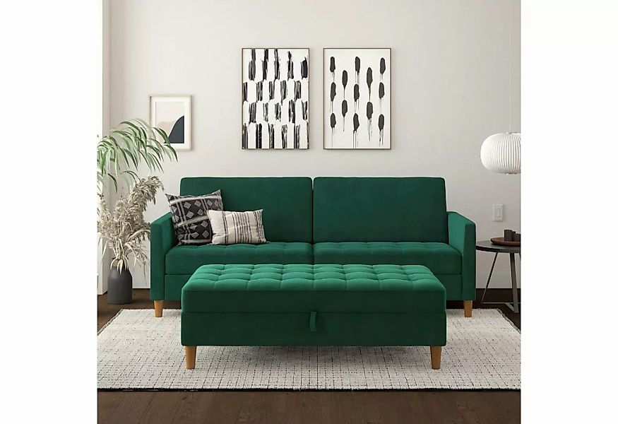 Dorel Home 3-Sitzer Presley, Sofa mit Bett-Funktion und verstellbarer Rücke günstig online kaufen