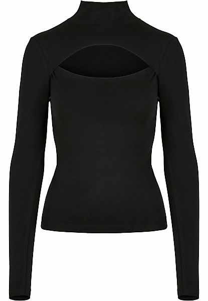 URBAN CLASSICS Langarmshirt "Urban Classics Damen Ladies Cut-Out Turtleneck günstig online kaufen