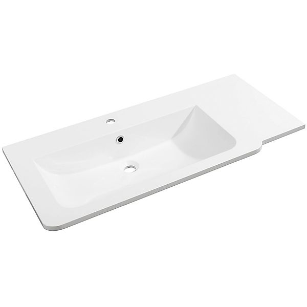 Fackelmann Marmor-Waschbecken 100 cm Luxor links günstig online kaufen