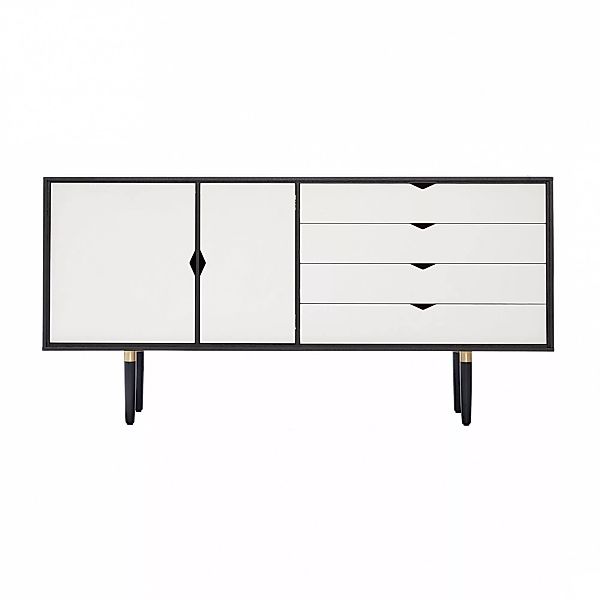 Andersen Furniture - S6 Sideboard Fronten weiß - eiche schwarz/alpinoweiß/E günstig online kaufen