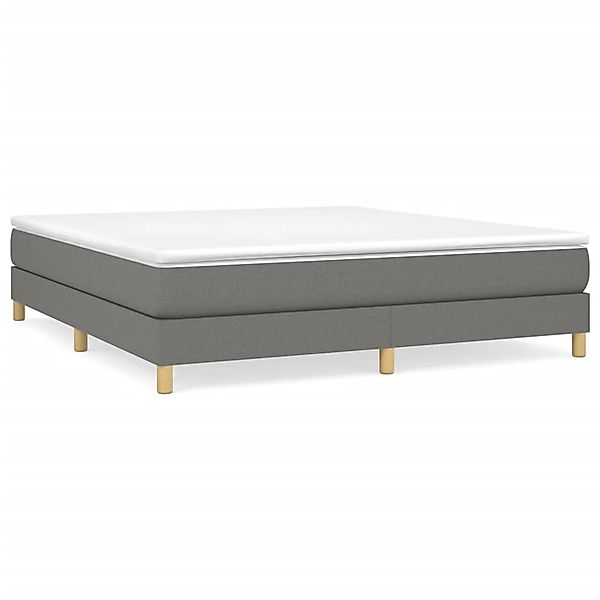 vidaXL Boxspringbett Dunkelgrau 160x200 cm Stoff1399898 günstig online kaufen