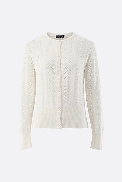 Strickjacke aus Ajoure Strick mit Kaschmir günstig online kaufen