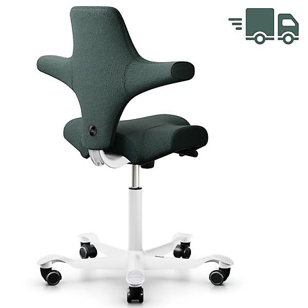 HAG CAPISCO 8106 | Wollstoff Capture petrolgrau 6601 | Gestell weiß günstig online kaufen