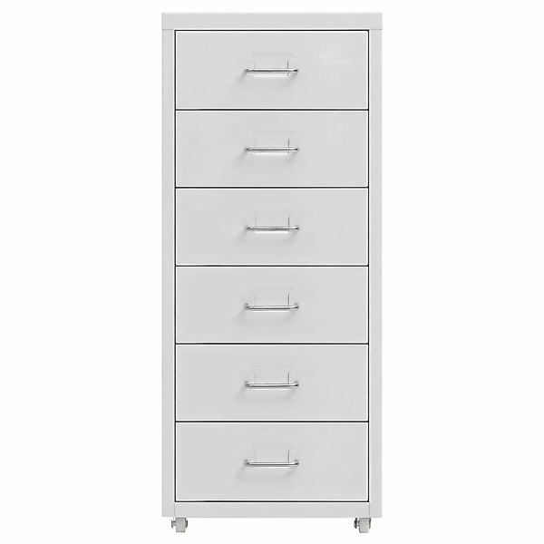 vidaXL Aktenschrank Aktenschrank mit Rollen Grau 28x41x69 cm Metall günstig online kaufen